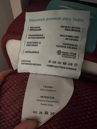 Cama individual o dos personas con 2 colchones