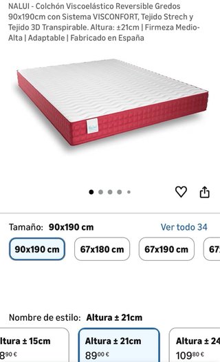 Cama individual o dos personas con 2 colchones