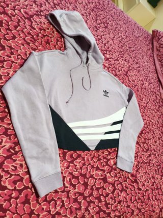 Sudadera Adidas corta capucha Talla S