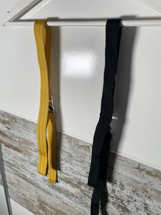 Cinturones Negro y Amarillo con Hebilla