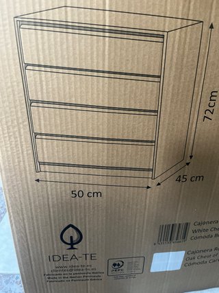 Cajonera blanca sin estrenar