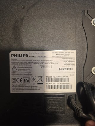 Televisor Philips 21 Negro con brazo flexible