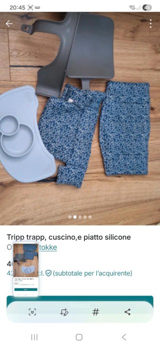 Tripp Trapp: Cuscino e Piatto Silicone