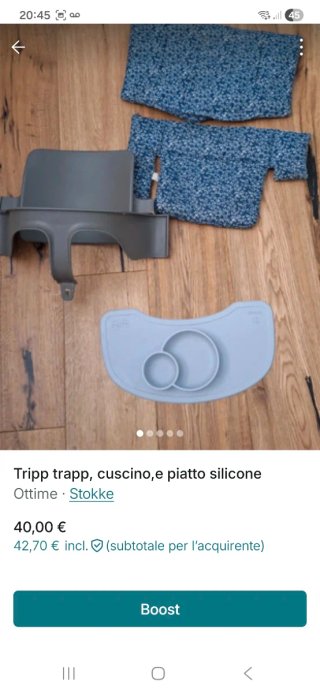 Tripp Trapp: Cuscino e Piatto Silicone