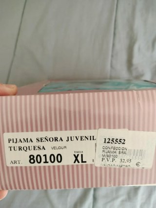 Pijama mujer turquesa XL perros