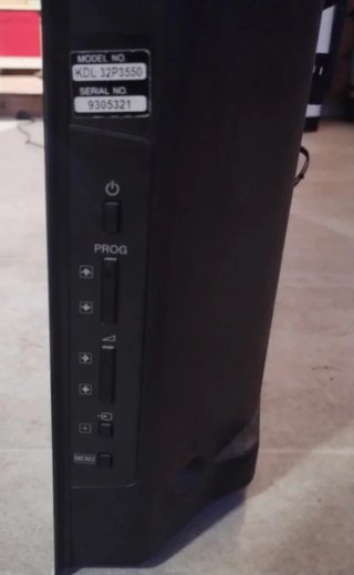 TV Sony Bravia 32 Negra 32p3550 bravia
