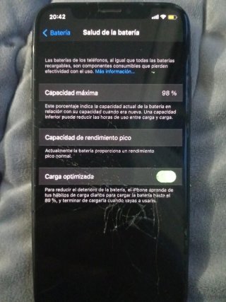 iPhone X 256GB Negro - Batería 98%