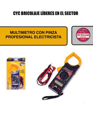 Multimetro professionale con pinza per elettricista
