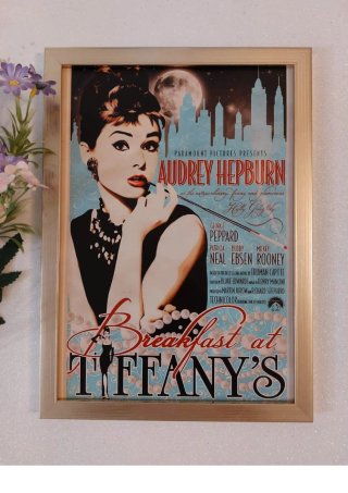 Quadro Colazione da Tiffany Audrey Hepburn
