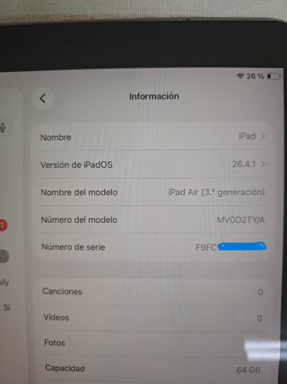 iPad Air 3ª Gen Gris Espacial