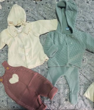 Conjunto Ropa Bebé 0-3 Meses Tejido