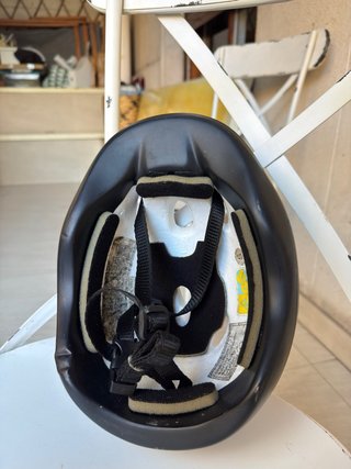 Casco bici infantil azul perros dálmatas talla S