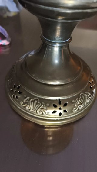 Lámpara de aceite antigua siglo XIX.