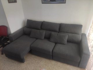 Sofá modular Ikea 3 plazas gris