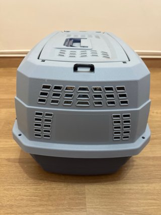 Transportín para Perro Gris y Negro