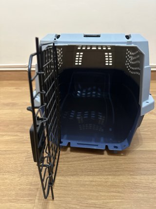 Transportín para Perro Gris y Negro