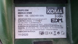 Aspiradora industrial metálica