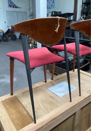 Sillas Vintage Madera y Terciopelo.