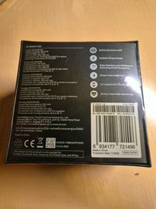 XIAOMI Mi Watch Lite Negro Smartwatch PRECINTADO
