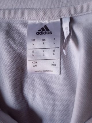 POLO Adidas polo white 00s logo top