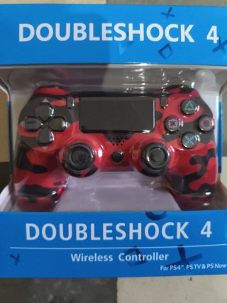 Mando Dualshock 4 PS4 Camuflaje Rojo