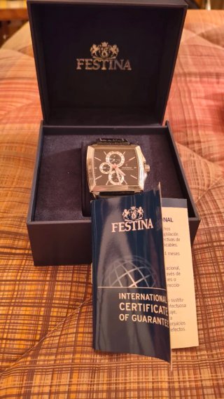 Orologio Festina Multifunzione Nero Argento