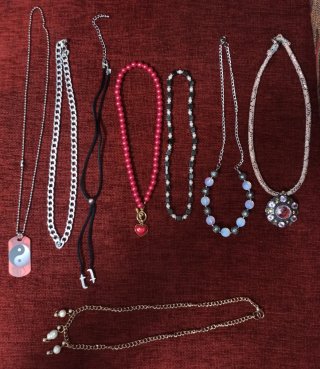 pulseras  pendientes collares bronces colgantes