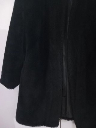 Pelliccia sintetica donna nera