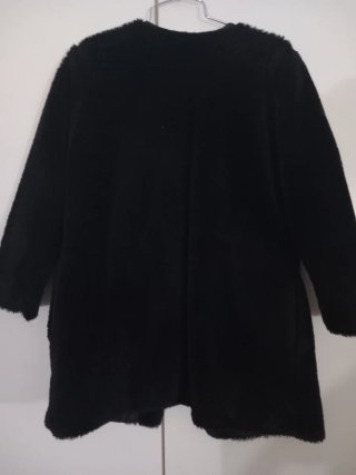 Pelliccia sintetica donna nera
