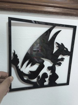 Cuadro Charizard, Charmander y Charmeleon