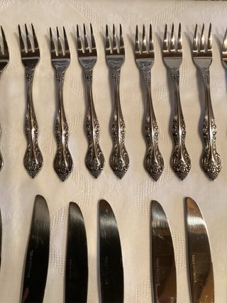 Set 50 Posate Acciaio Inox Korea Vintage