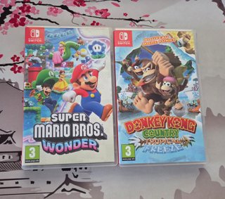 Super Mario Wonder y Donkey Kong Country switch
