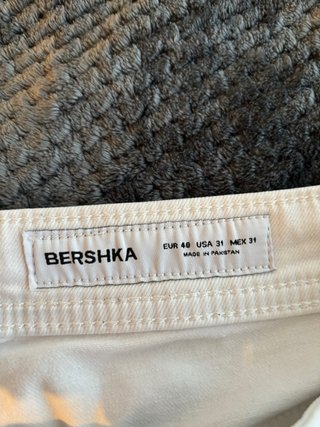 Bershka Vaqueros Blancos Rotos Talla 36