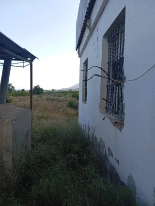 Terreno con casa y piscina.son diez taullas .