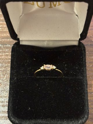 Anillo Oro 14K Morganita Rosa LUMO