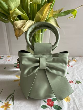 Bolso lazo verde 2 en 1