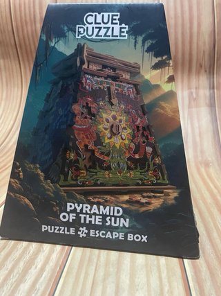 Escape Room de Madera con Diseño Maya puzzle box
