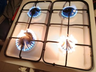 Cocina de gas con horno