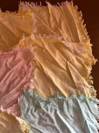 Set centrini vintage colorati