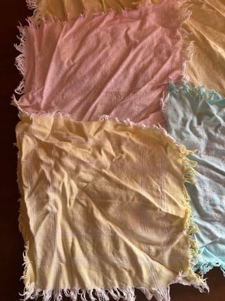Set centrini vintage colorati