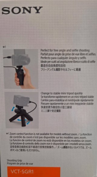 Sony VCT-SGR1 Grip para Cámara