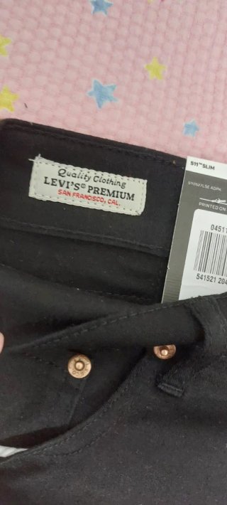 Pantalón Levi's Negro Loneta