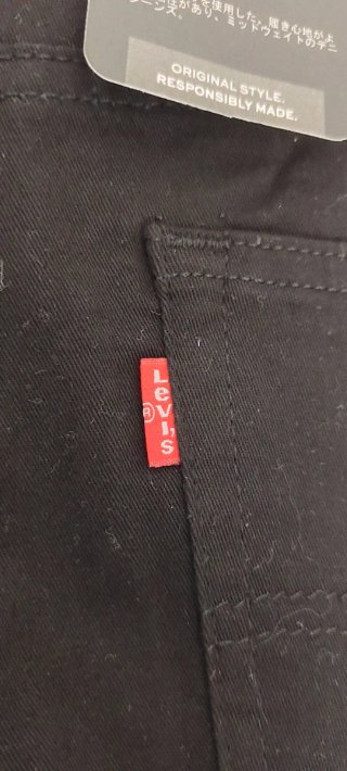 Pantalón Levi's Negro Loneta