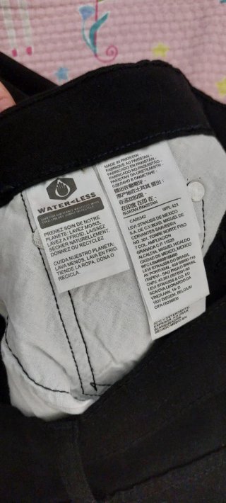 Pantalón Levi's Negro Loneta