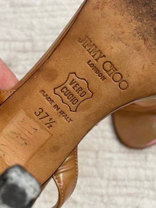 Sandalias Jimmy Choo Tiras Marrones T39