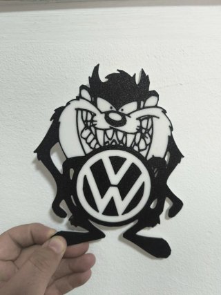 Taz con Logo VW Hueforge