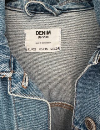 Chaqueta Vaquera Bershka Mujer Talla Única