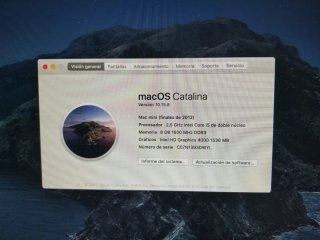 Mac Mini 2012 Plata