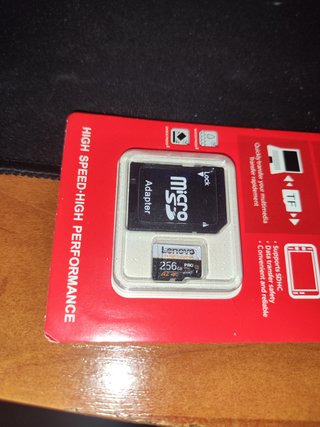 Tarjeta Micro SD Lenovo 256GB nueva precintada