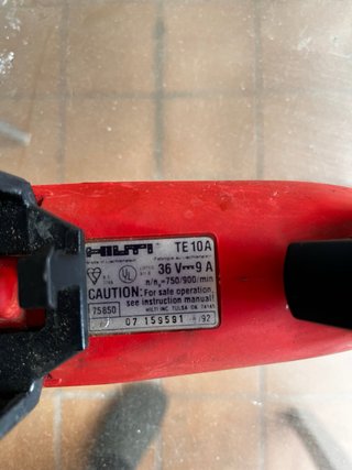 Hilti TE 10A Martillo Perforador